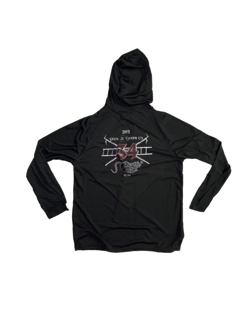 Hook & Ladder Rescue Rat Hooded Sun Shirt