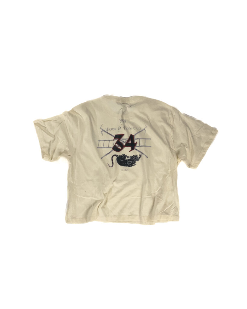 Hook & Ladder Rescue Rat Ladies' Boxy T Shirt (Cream)