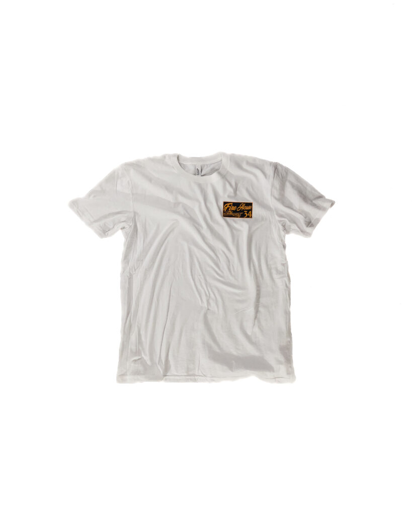 Fire House 34 Patch T Shirt (White)