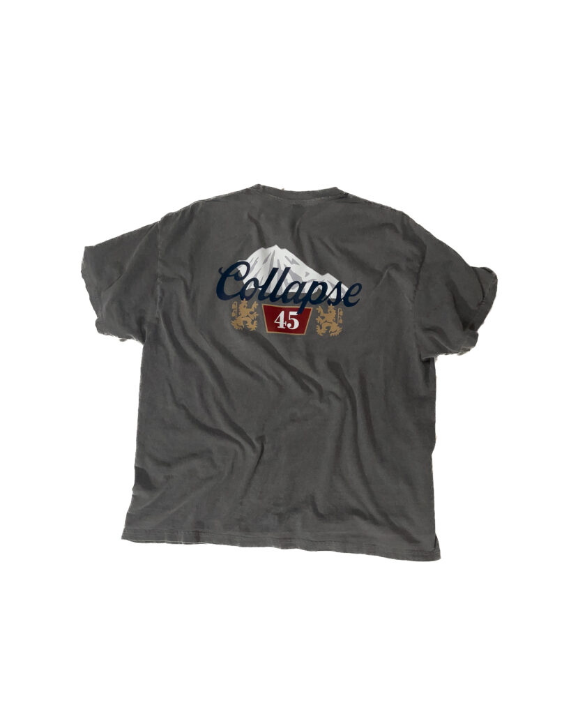 Collapse 45 T Shirt (Faded Black)