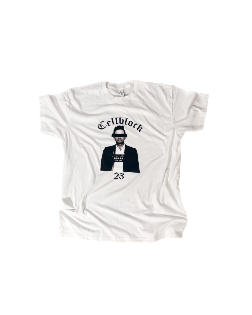 Cellblock 23 Central Booking T Shirt (White)