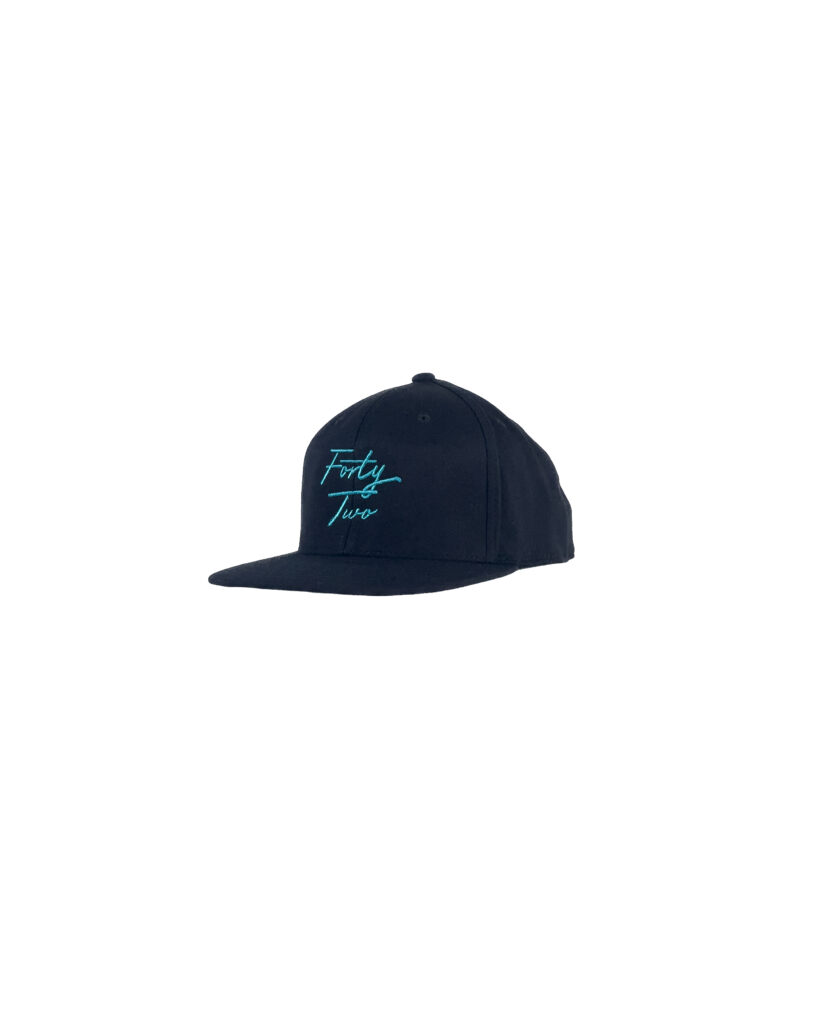 Neon Blue Forty Two Snapback Hat