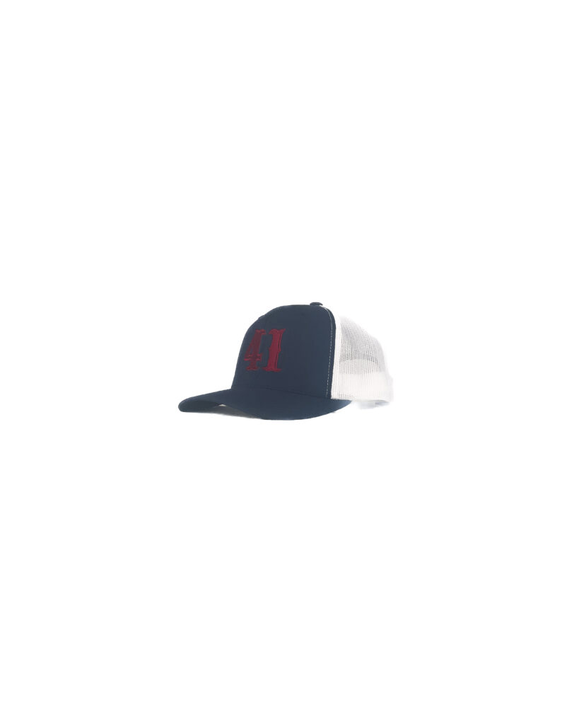 41 Fishtail Blue over White Trucker